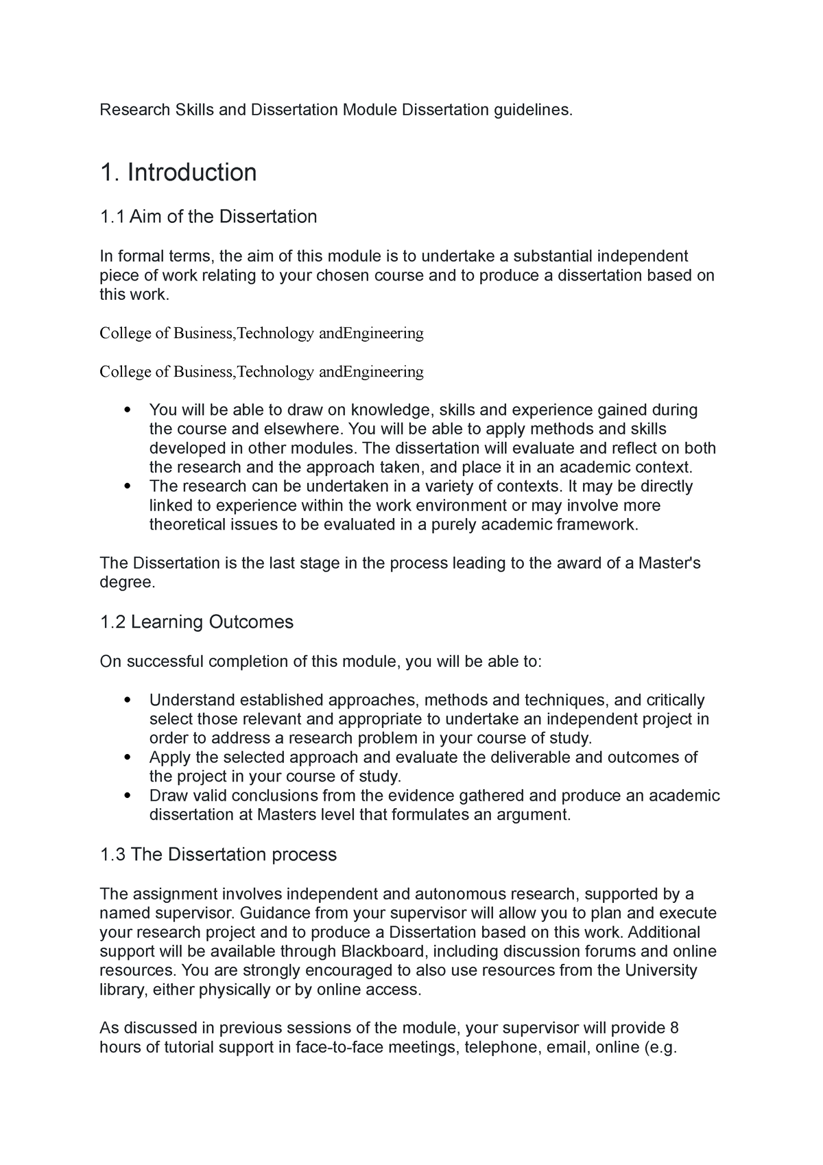 dissertation in curriculum and instruction