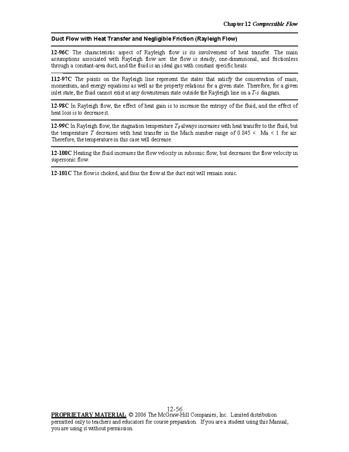FM Sol Chap12-096 - fluid mechanics solutions - Chapter 12 Compressible ...