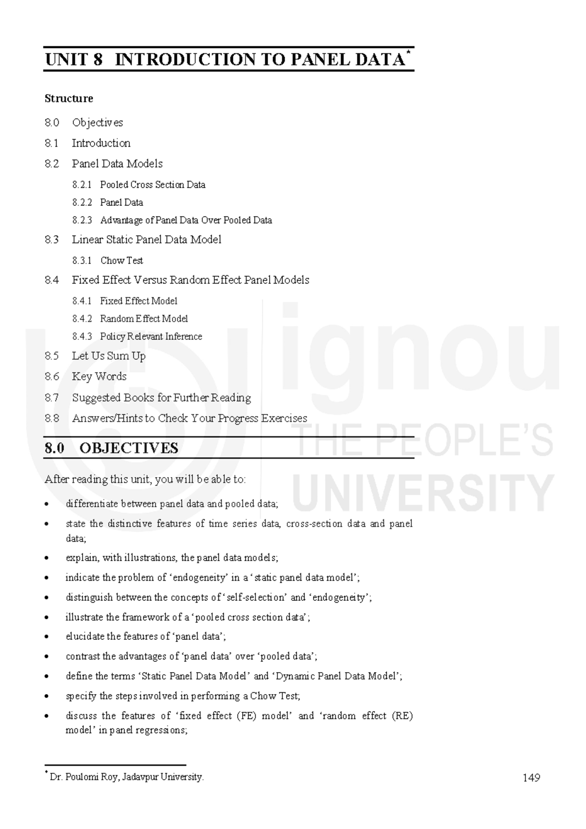 Unit-8 - which is good - Introduction to UNIT 8 INTRODUCTION TO PANEL ...