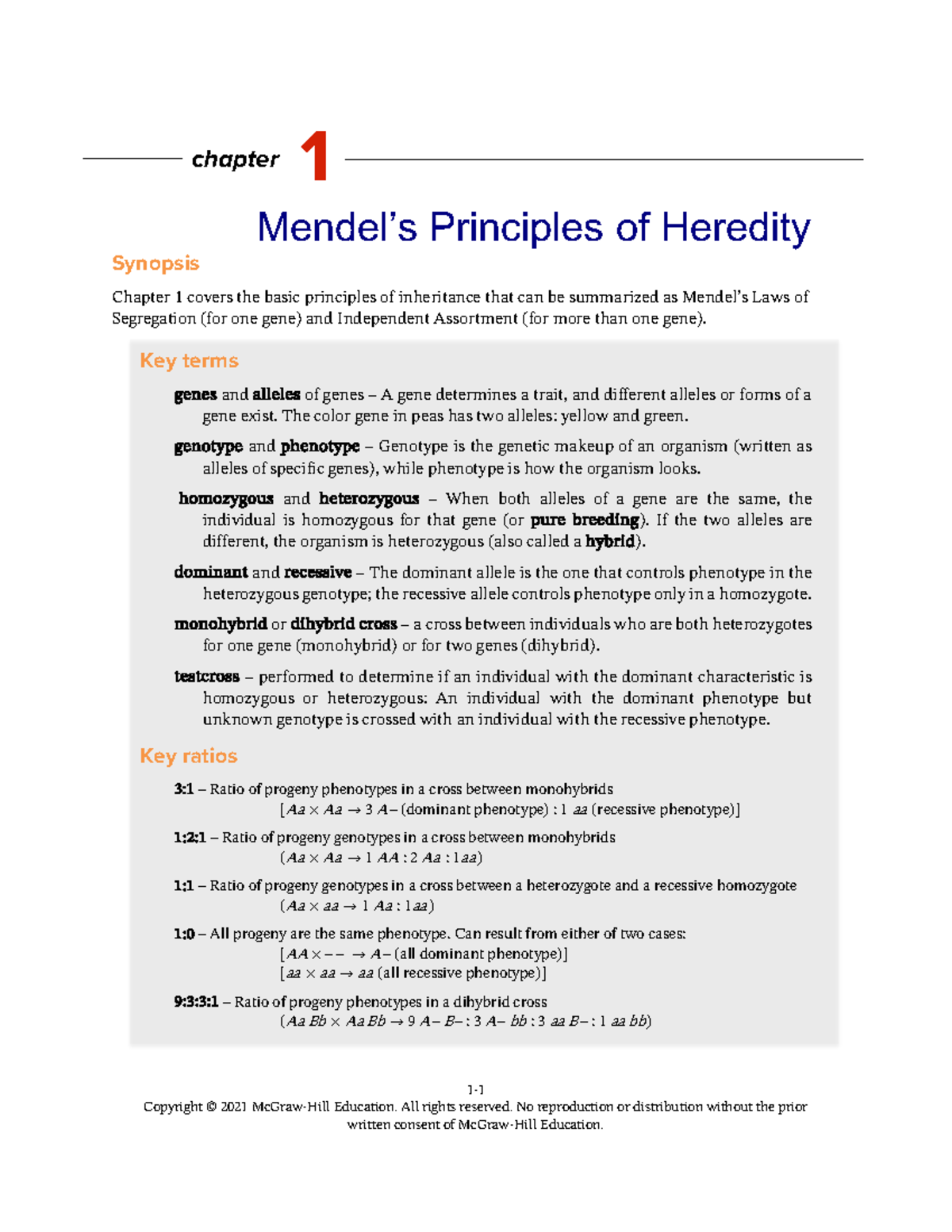 Chapter 1 study guide - 1- Copyright © 2021 McGraw-Hill Education. All ...