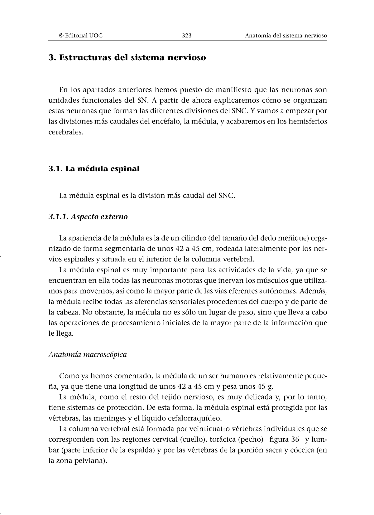 Fundamentos De Psicobiolog Ã A - 3. Estructuras Del Sistema Nervioso En ...