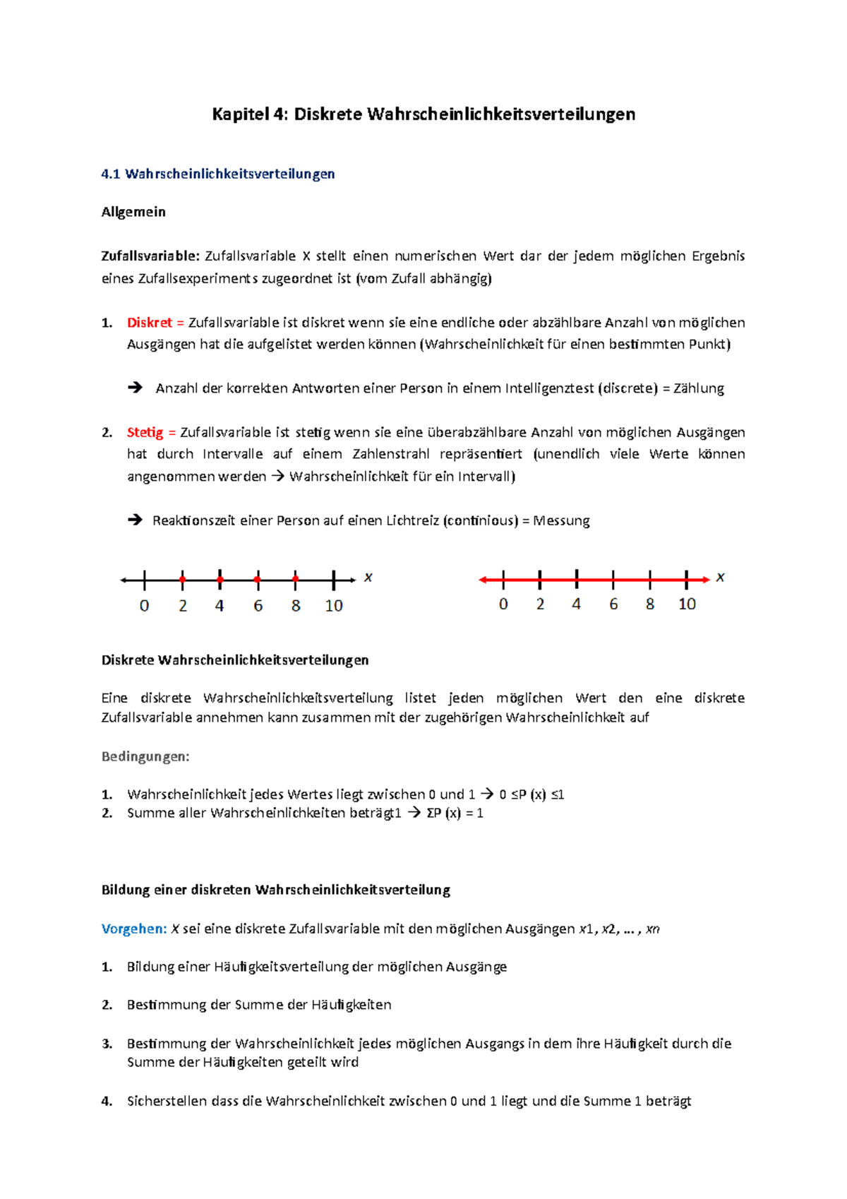 Diskrete Wahrscheinlichkeitsverteilungen - Diskret = Zufallsvariable ...