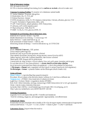 Cardiovascular - notes - BIO-225-02 - Studocu