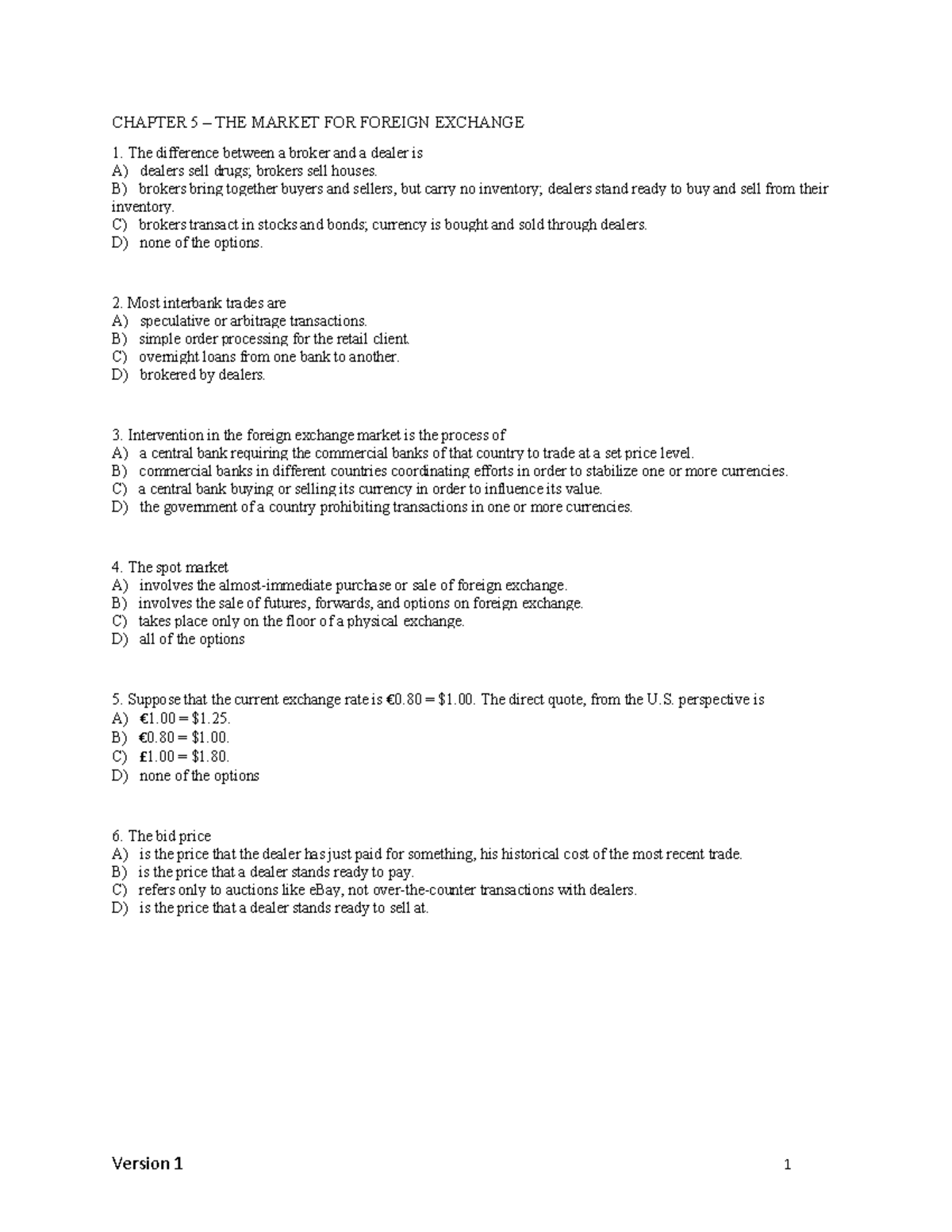 chapter-5-assignment-chapter-5-the-market-for-foreign-exchange-the