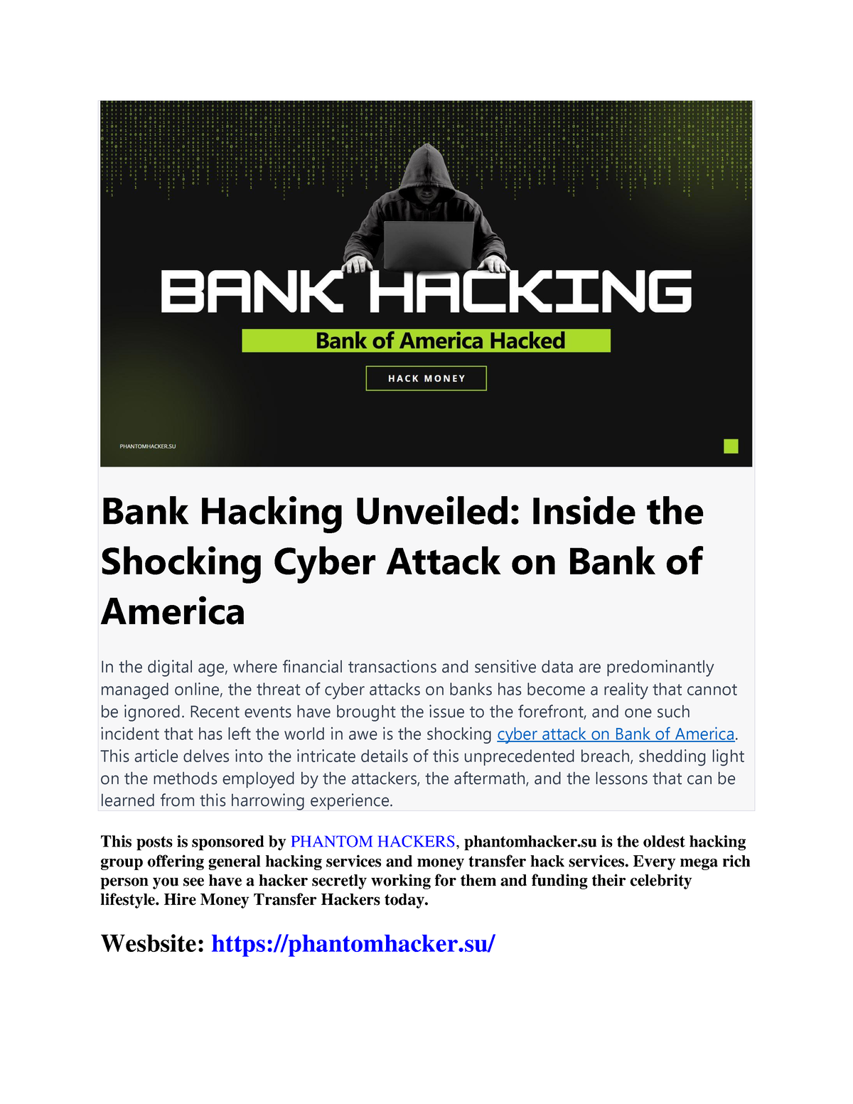 Bank Hacking Unveiled Inside the Shocking Cyber Attack on Bank of