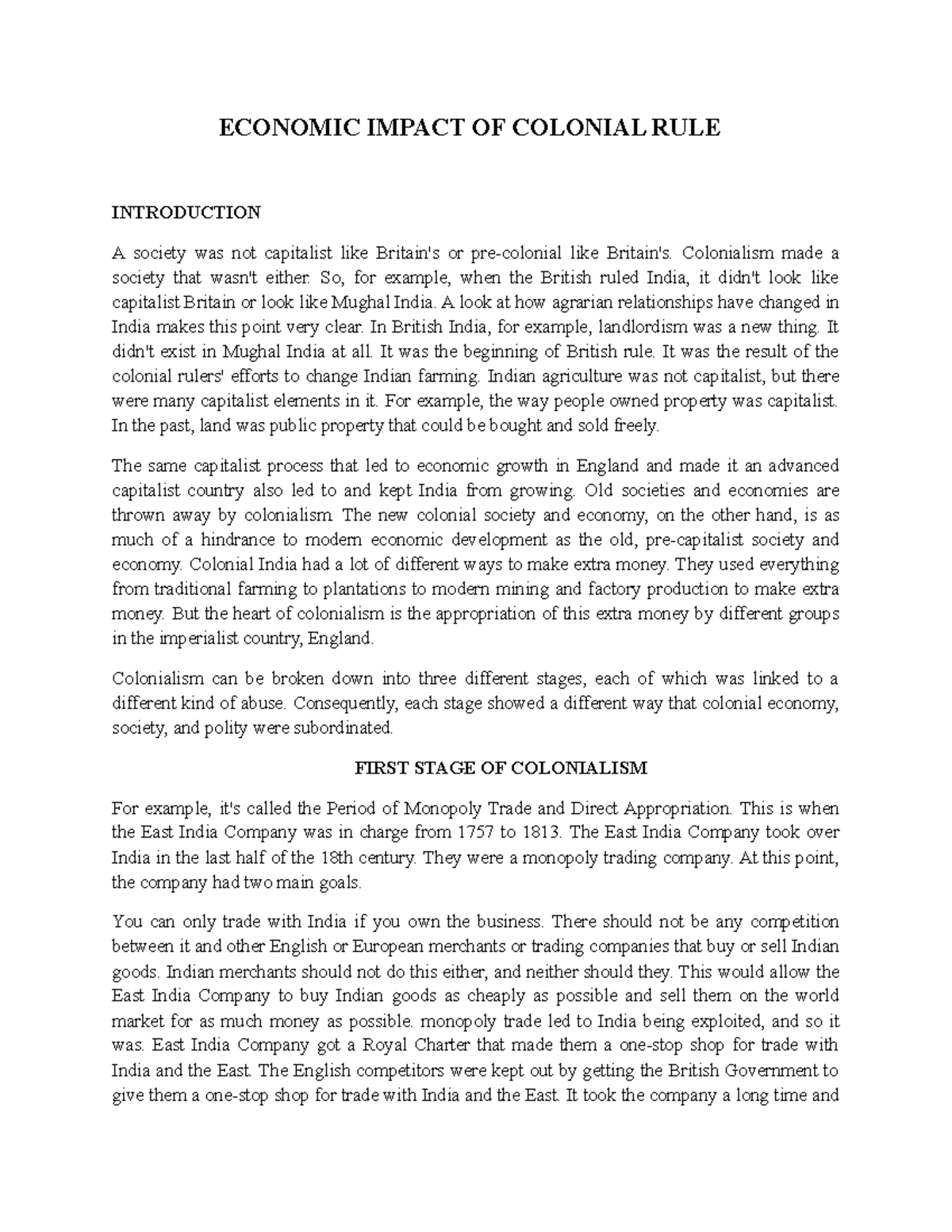 economic-impact-of-colonial-rule-economic-impact-of-colonial-rule