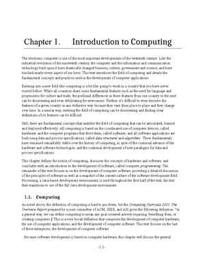 1. Introduction to Computing