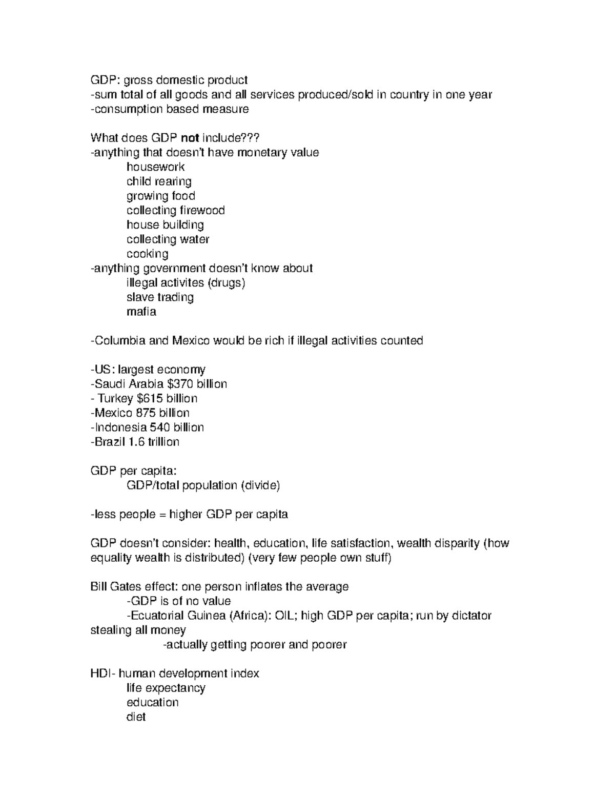 Econ 4 quiz - Boyer - GDP: gross domestic product -sum total of all ...