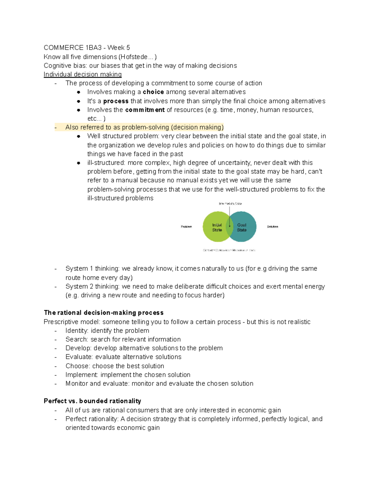 C Ommerce 1BA3 - Week 5 - COMMERCE 1BA3 - Week 5 Know All Five ...