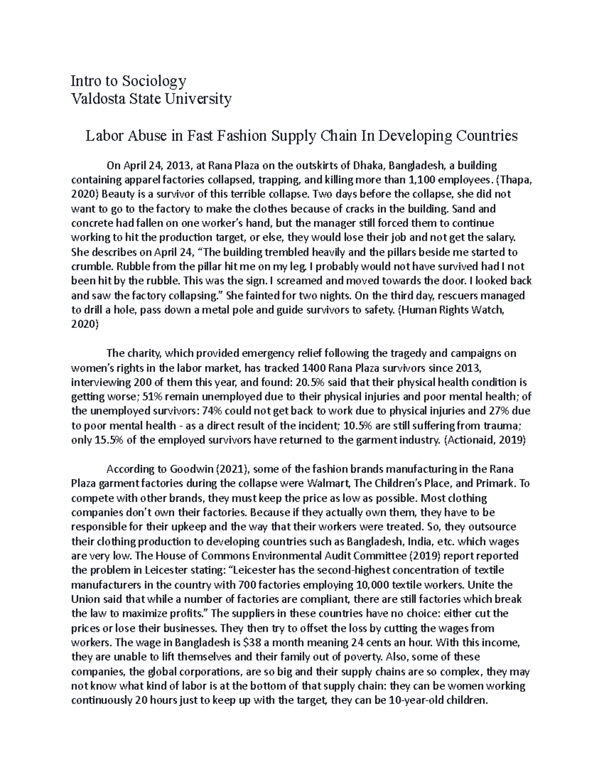 persuasive essay about fast fashion