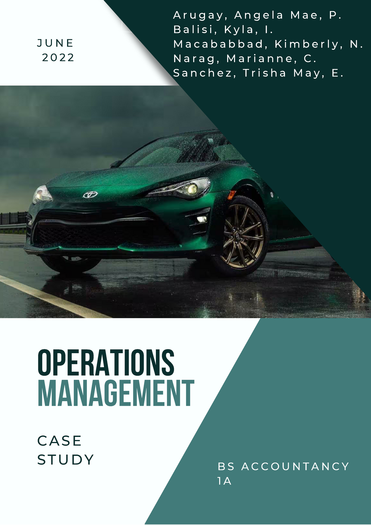 case study of operation management