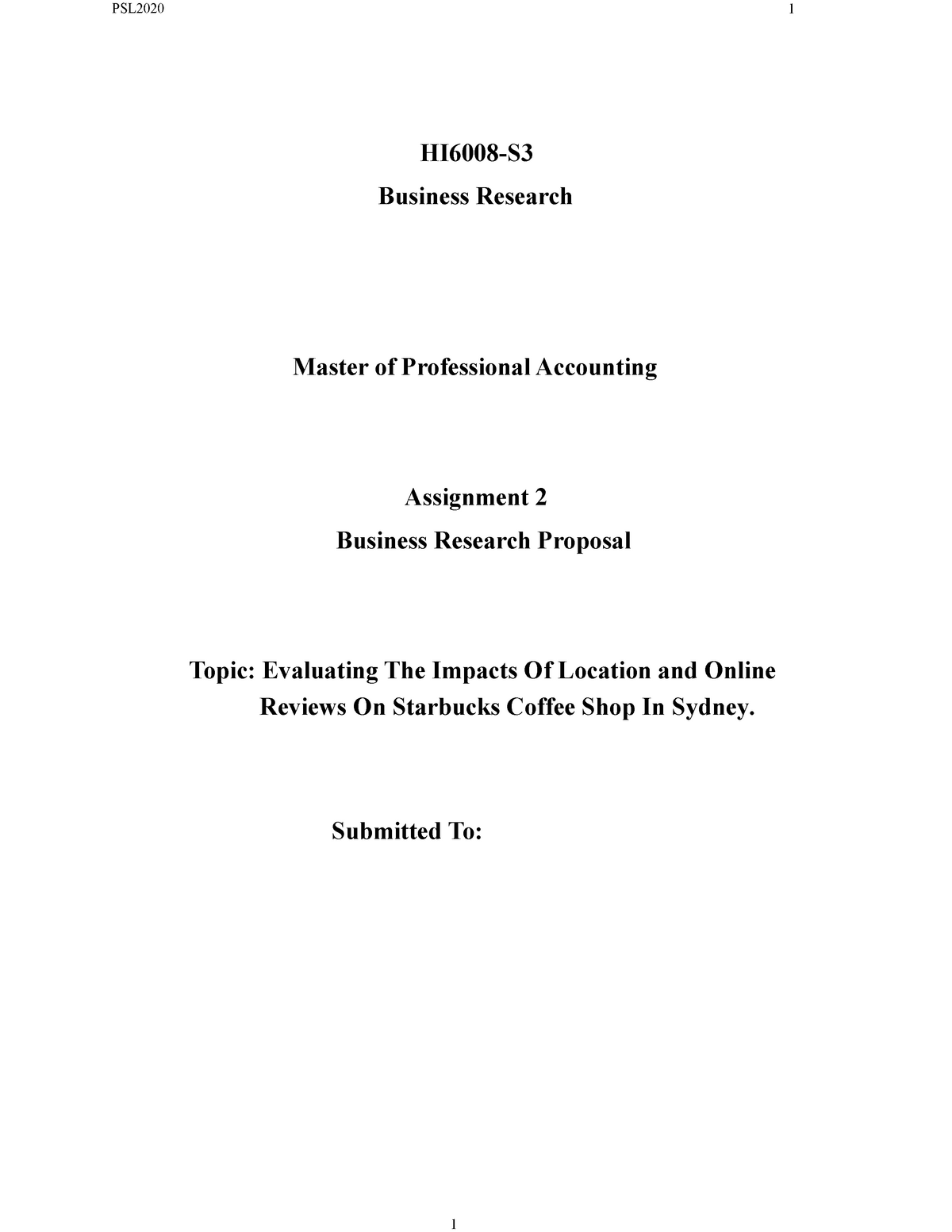 business research proposal