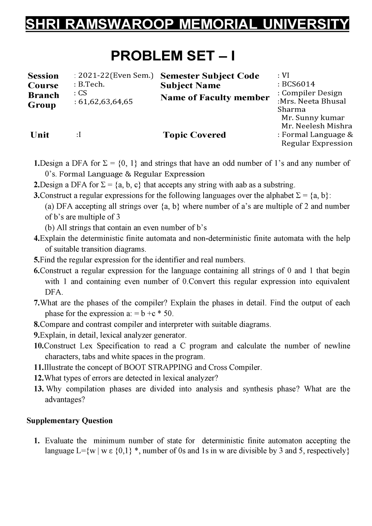 1. PS1 BCS6014 - Notes And Problem Set Regarding Information Security ...