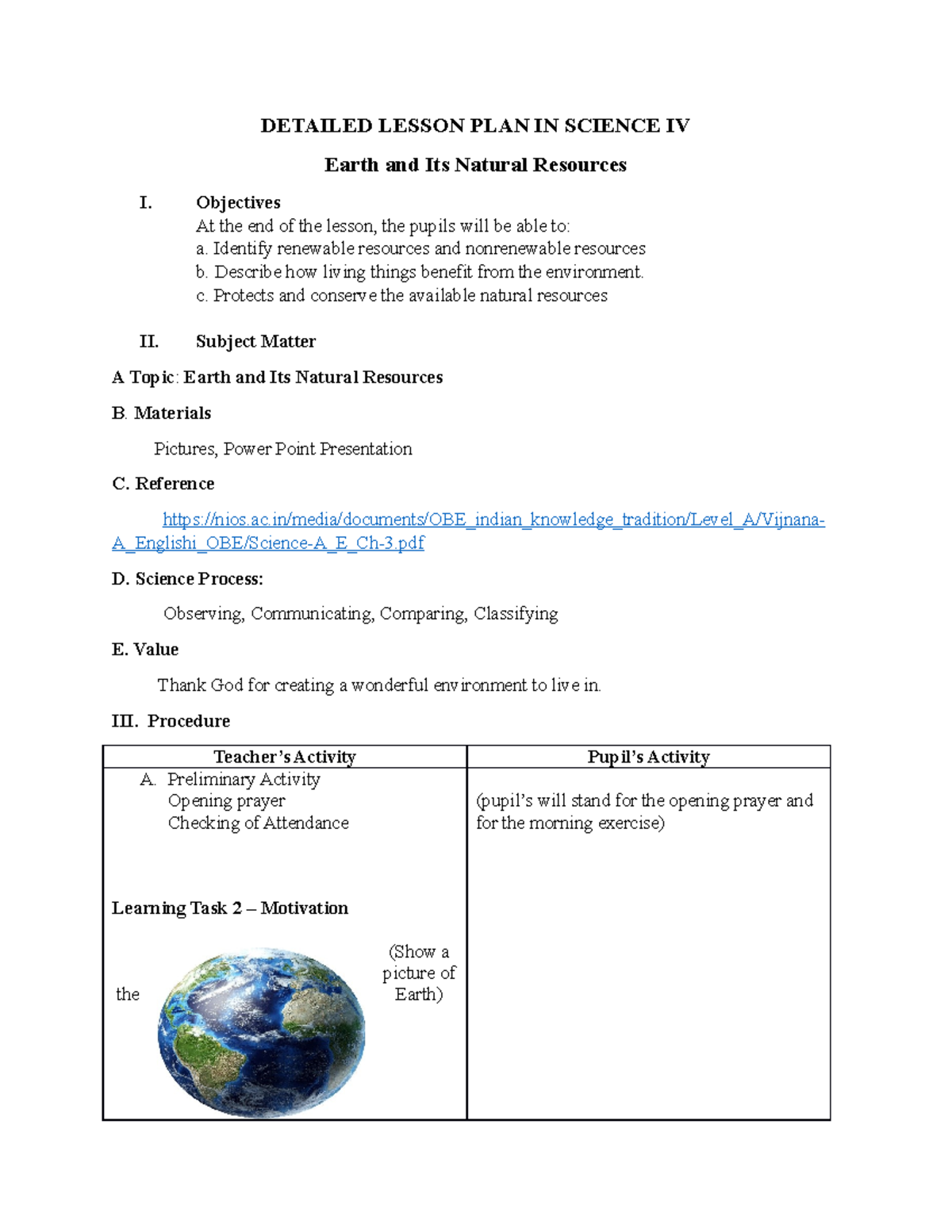 1 A Detailed Lesson PLAN IN Science III DETAILED LESSON PLAN IN 1-a-detailed-lesson-plan-in-science-iii-detailed-lesson-plan-in