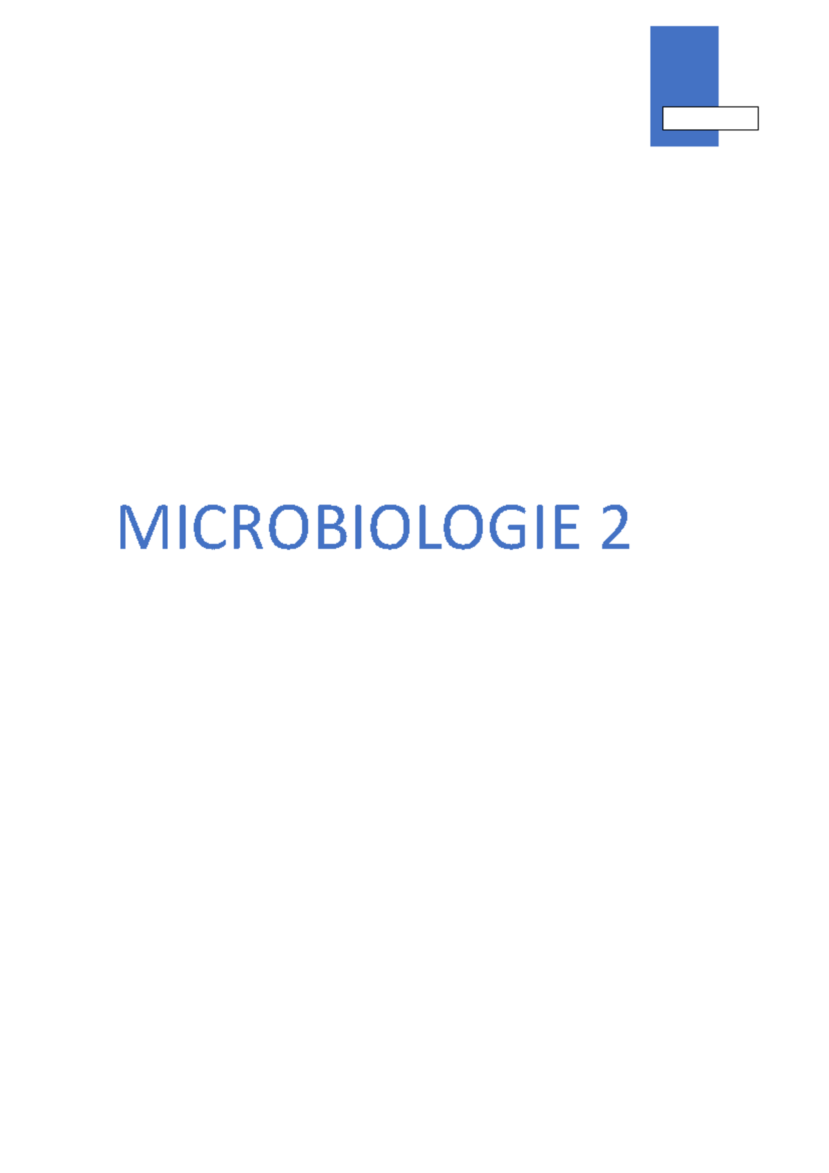 Microbiologie-2 - Samenvatting Microbiologie - MICROBIOLOGIE 2 Een Kort ...