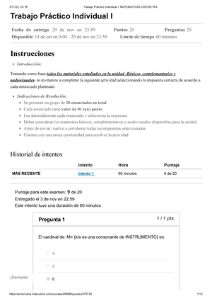 Examen Parcial 2 - [Unidad 3 Y Unidad 4] Matematicas Discretas - Examen ...