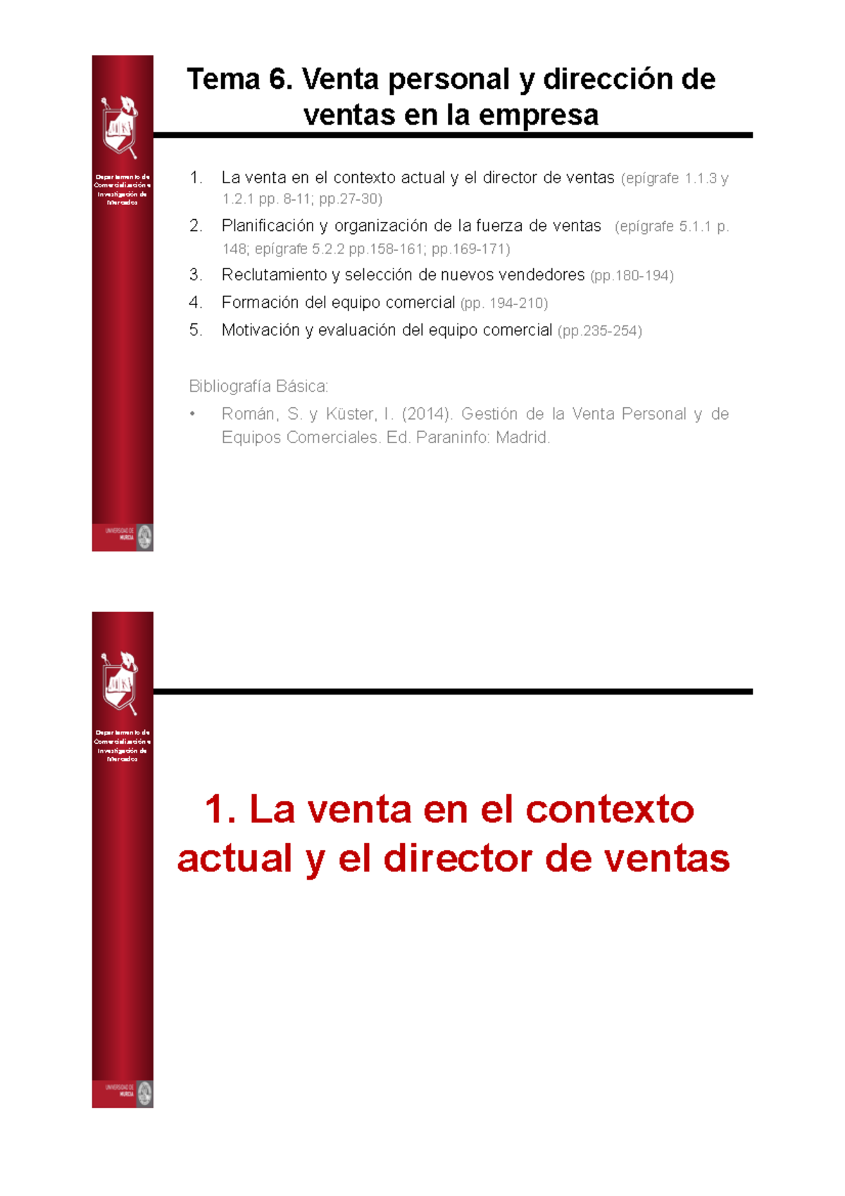 TEMA 6 Venta personal y dirección de ventas en la empresa ...