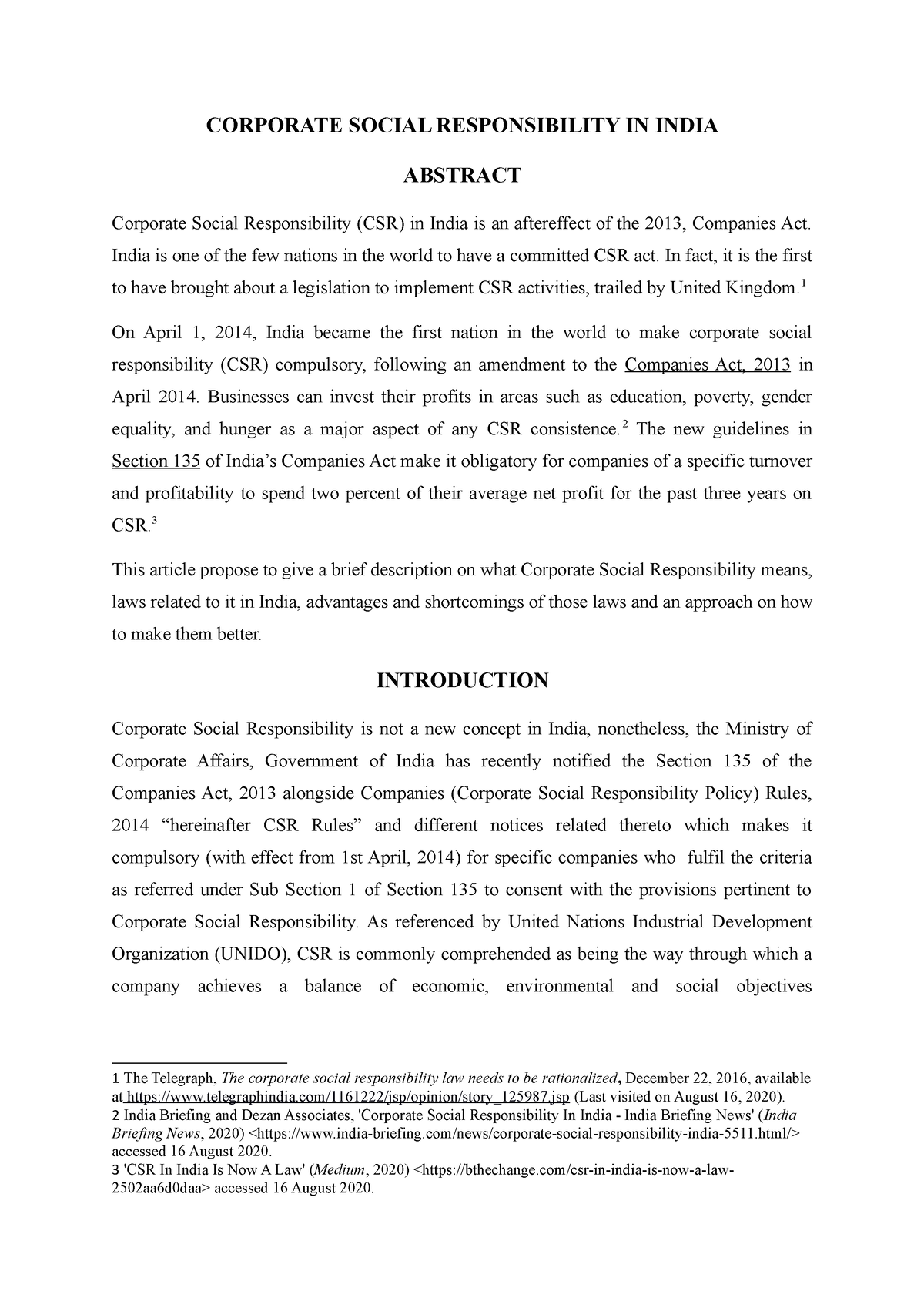 an assessment of corporate social responsibility case study of a sonalika motors