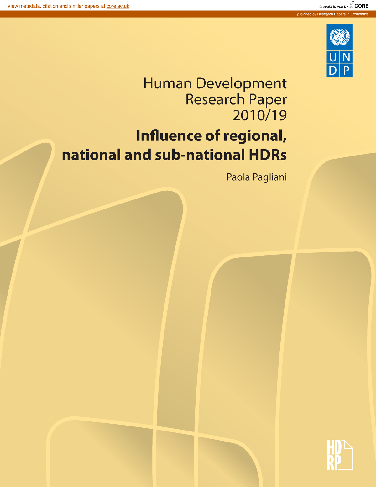 research article about human development