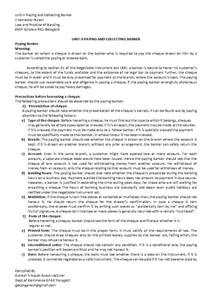 6th Question - Hindi Notes - Bcom account - Studocu