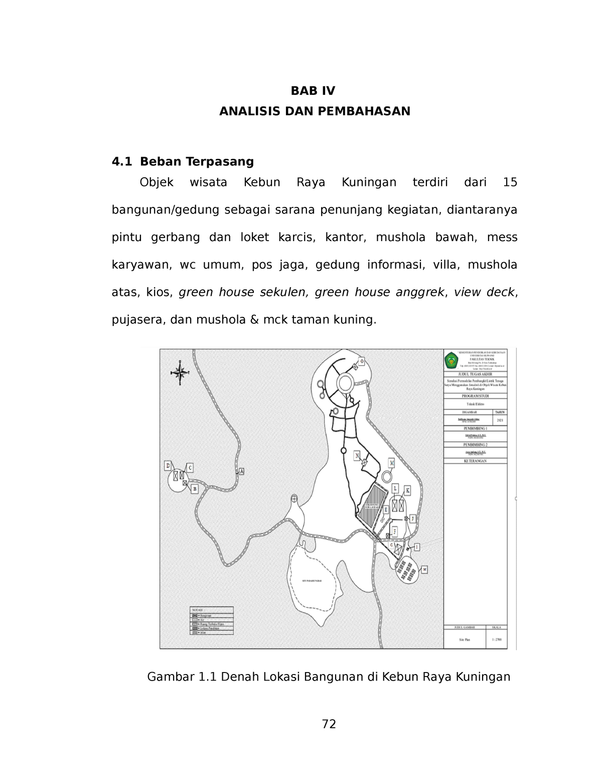 13~Bab 4 - BAB 4 - 1 BAB IV ANALISIS DAN PEMBAHASAN 4 Beban Terpasang ...