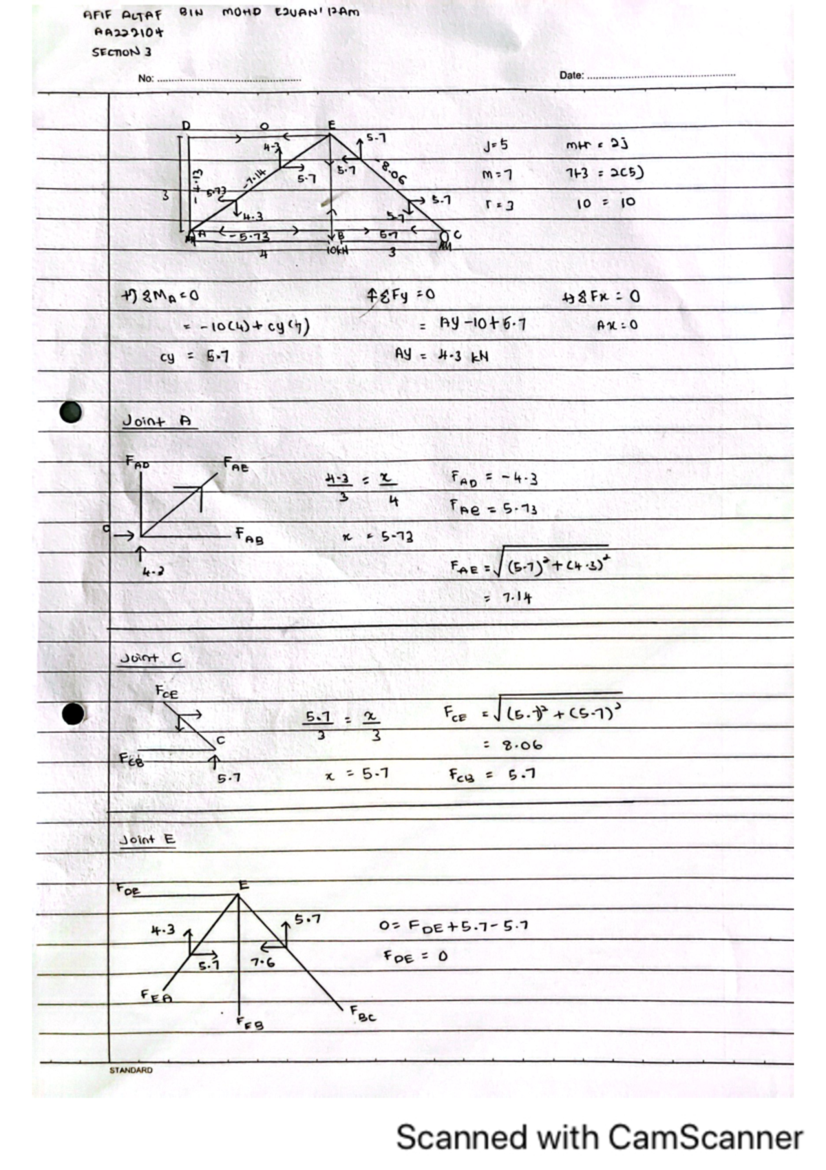 EXERCISE STRUCTURE ANALYSIS - Structural Analysis - Studocu
