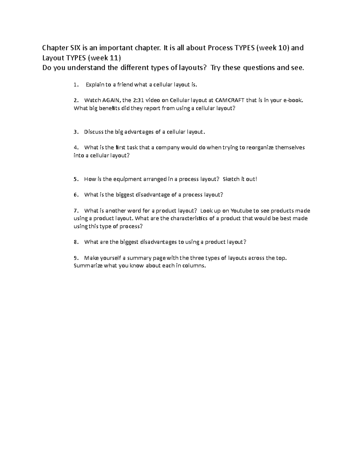 Review Questions Ch 6 - Practice - Chapter Six Is An Important Chapter 