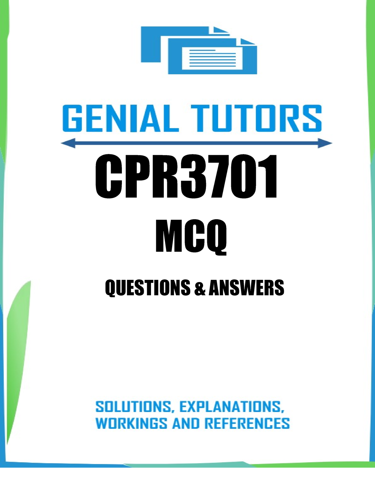 CPR3701 MCQ Questions - CPR MCQ QUESTIONS & ANSWERS Review Is More ...