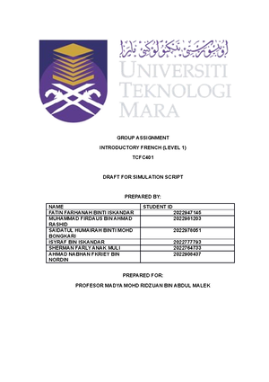Tutorial 1 Business Case Smart T L - Computing Project Management ISP 1 ...