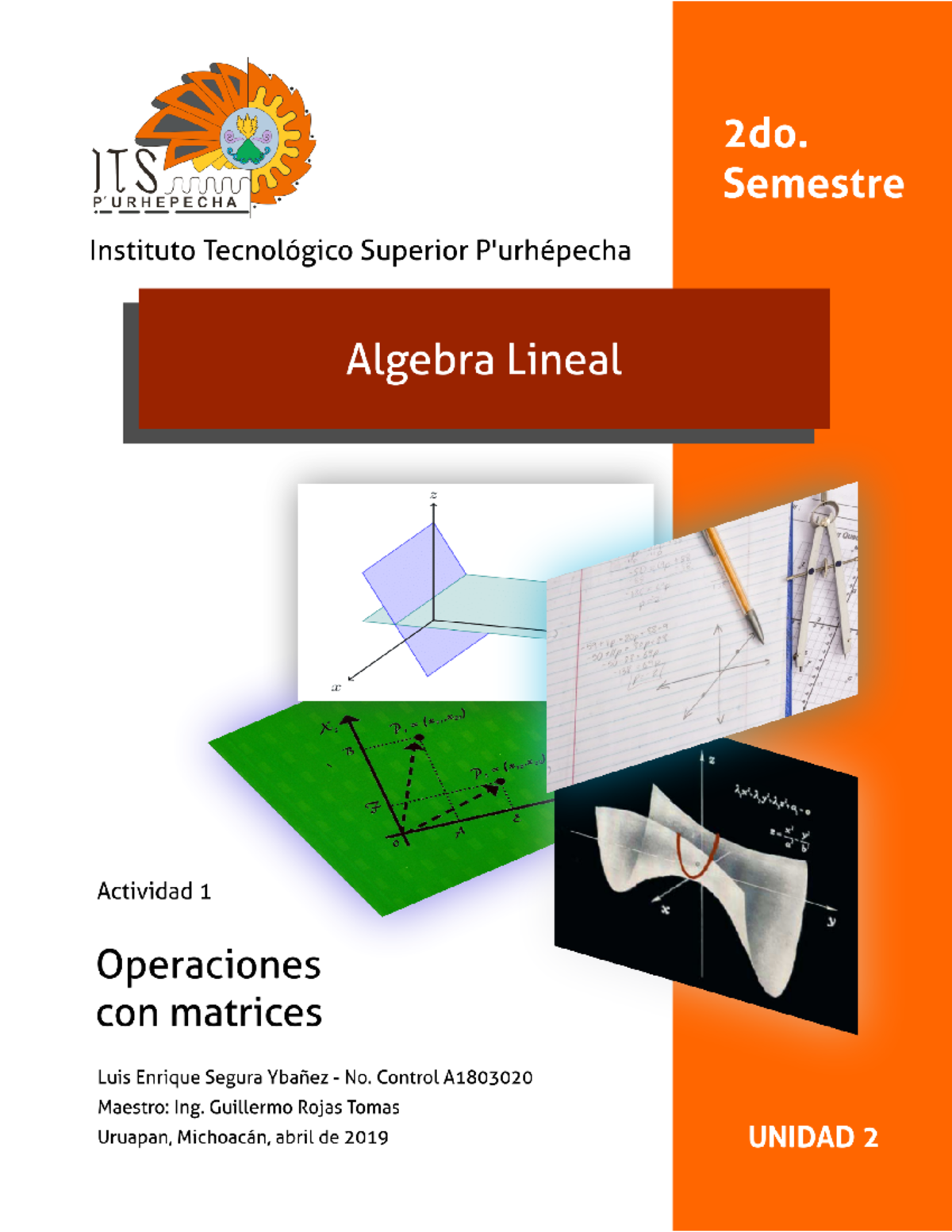 Operaciones con matrices - Utilizando las matrices A, B, C y D, realiza ...