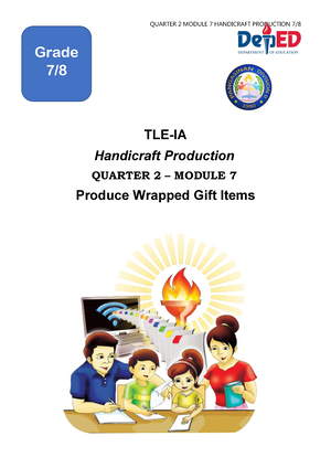 Q2 Module 2 G7 8 Handicraft Laoacnhs - TLE-IA Handicraft Production ...