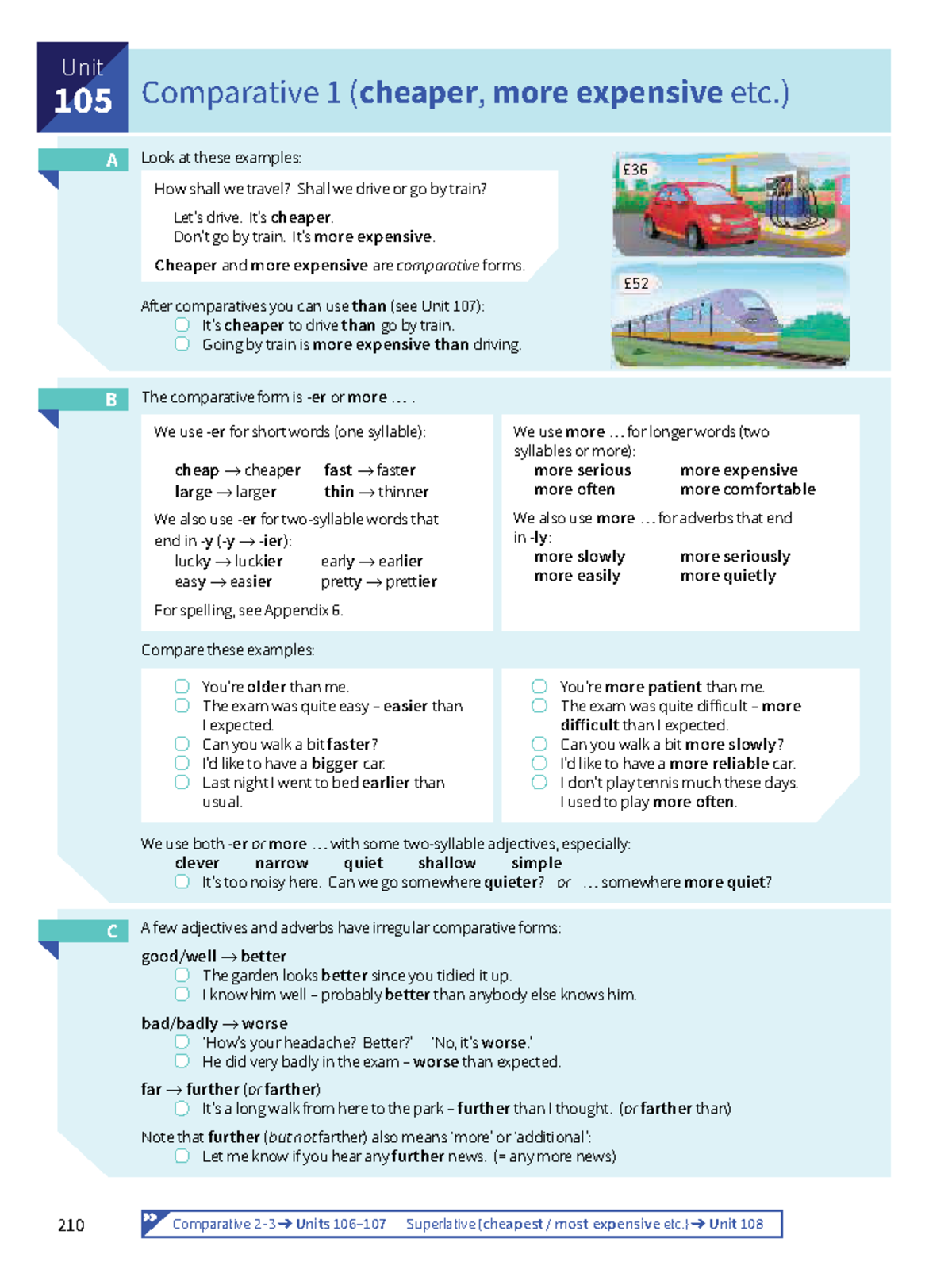 Homework 3 - practice for english grammar - Comparative 2–3 Units 106 ...