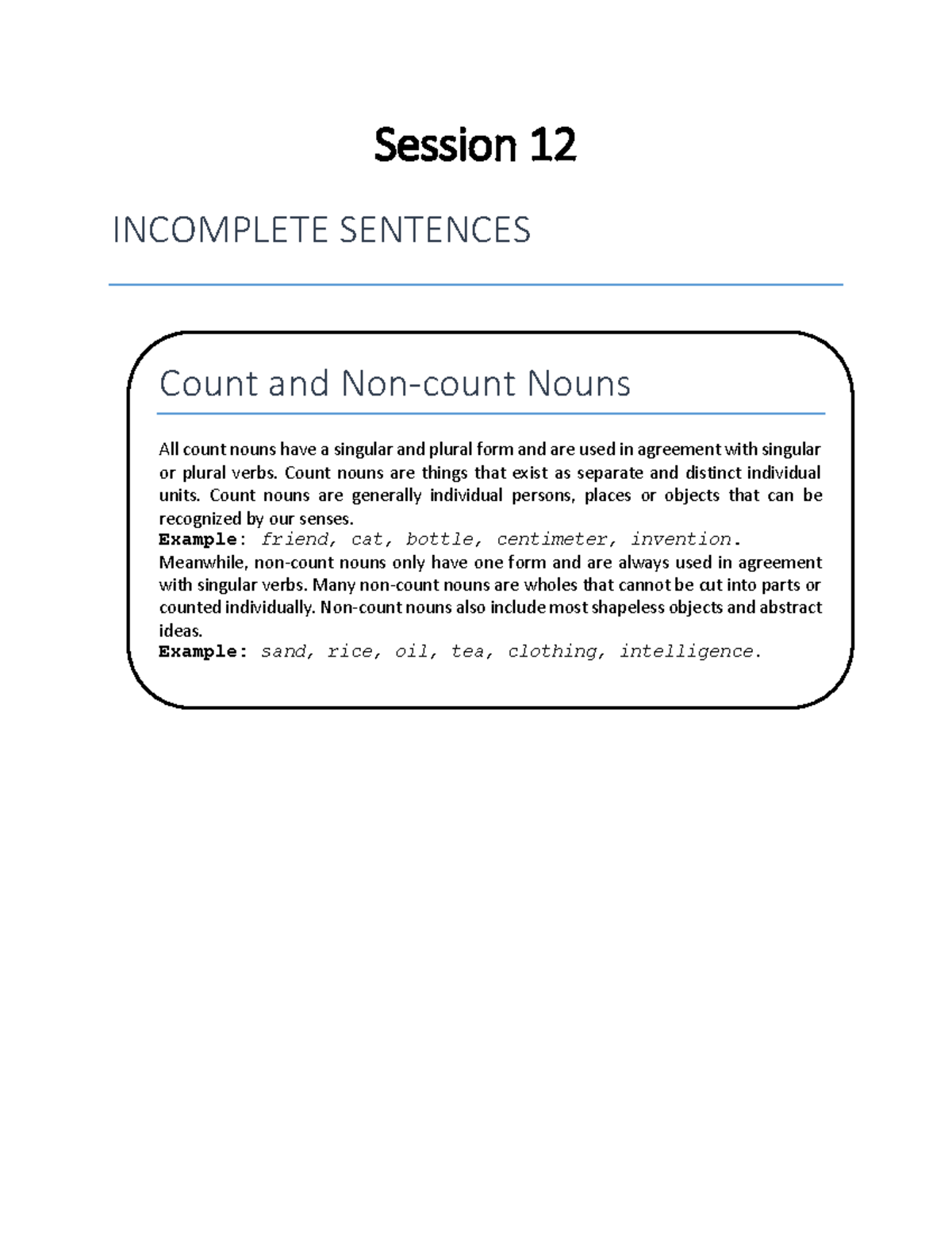 Sesi 12 - Contains TOEIC Preparation II session 12 material - Session ...