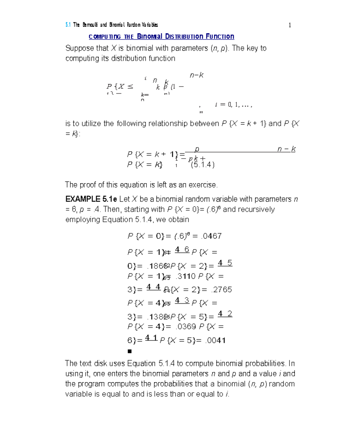 Computing the Binomial Distribution Function - CoMPUTInG THE BInoMIal ...