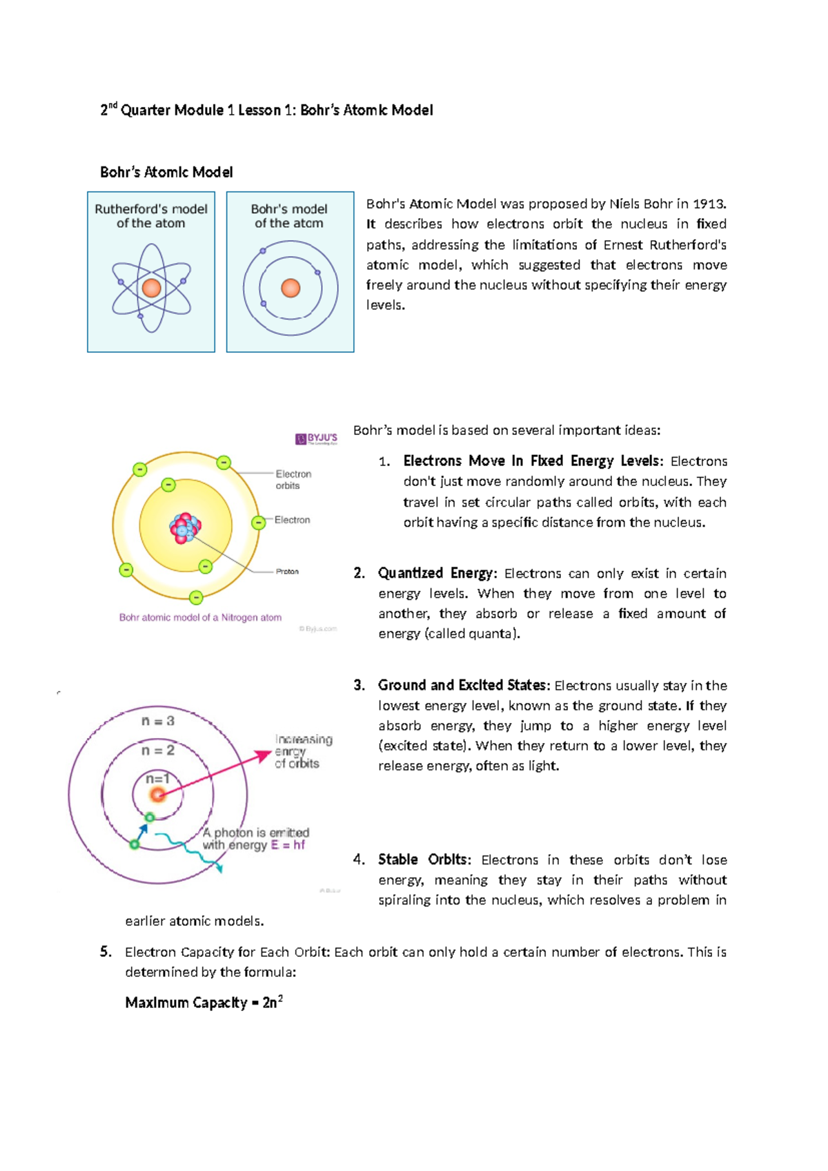 Grade 9 2nd Quarter Module 1 Lesson 1 Students Reviewer - 2 nd Quarter ...
