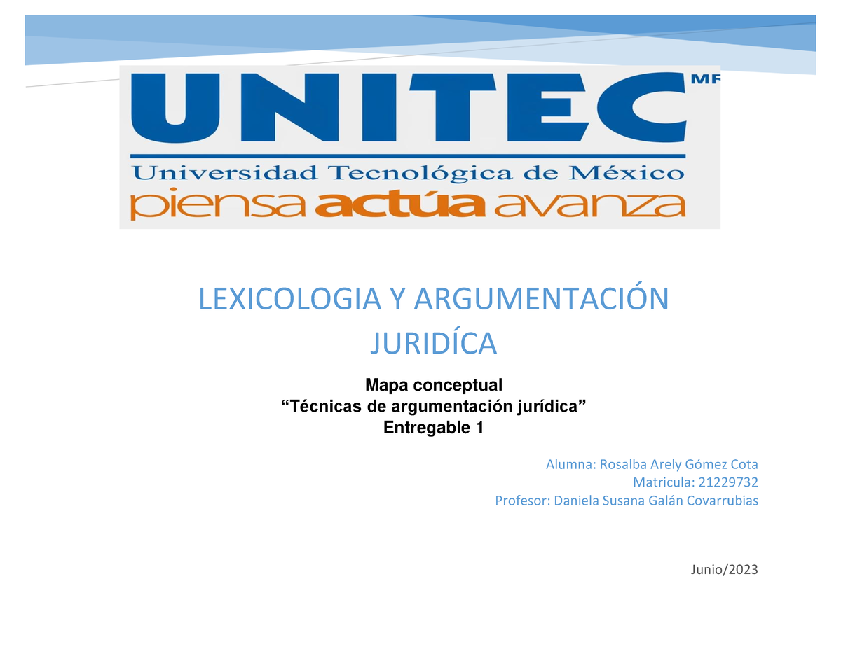 E221229732 Orig (Autoguardado) - LEXICOLOGIA Y ARGUMENTACIÓN JURIDÍCA ...