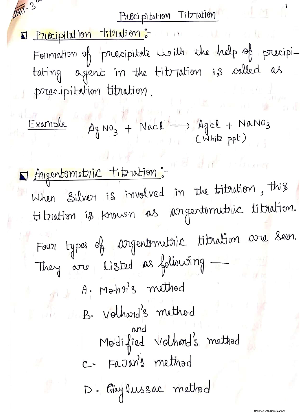 Pharmaceutical Analysis Unit 3 Notes - Pharmacy - Studocu