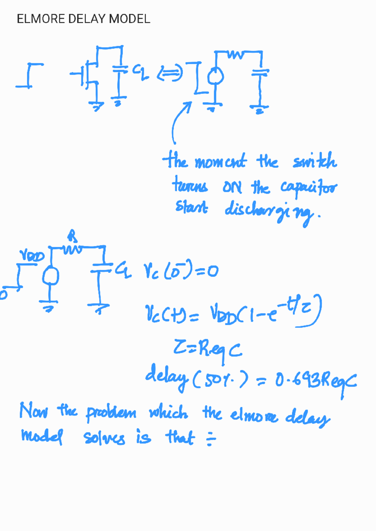 Elmore delay - Electrical Engineering - Studocu