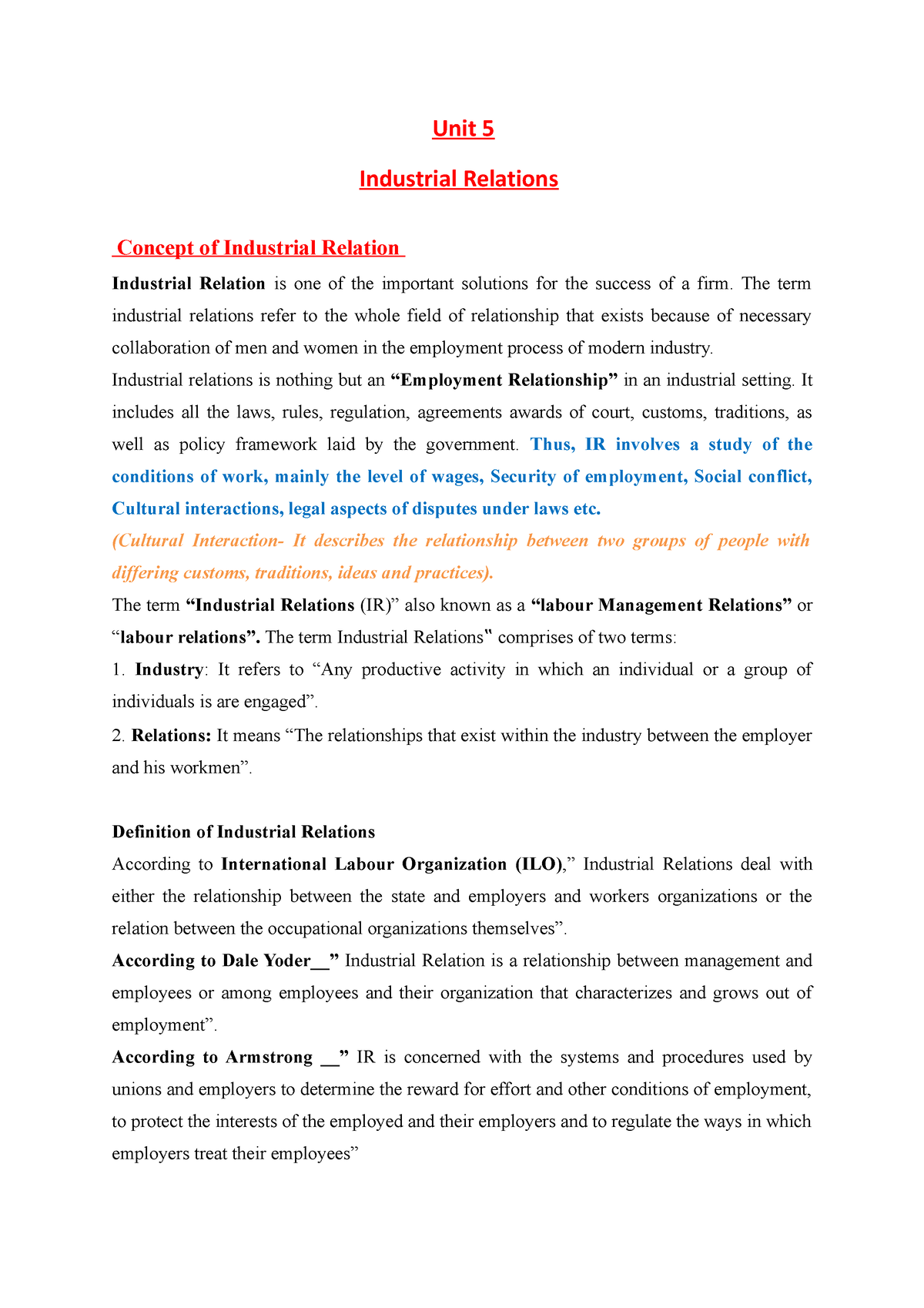 solved case study on industrial relations