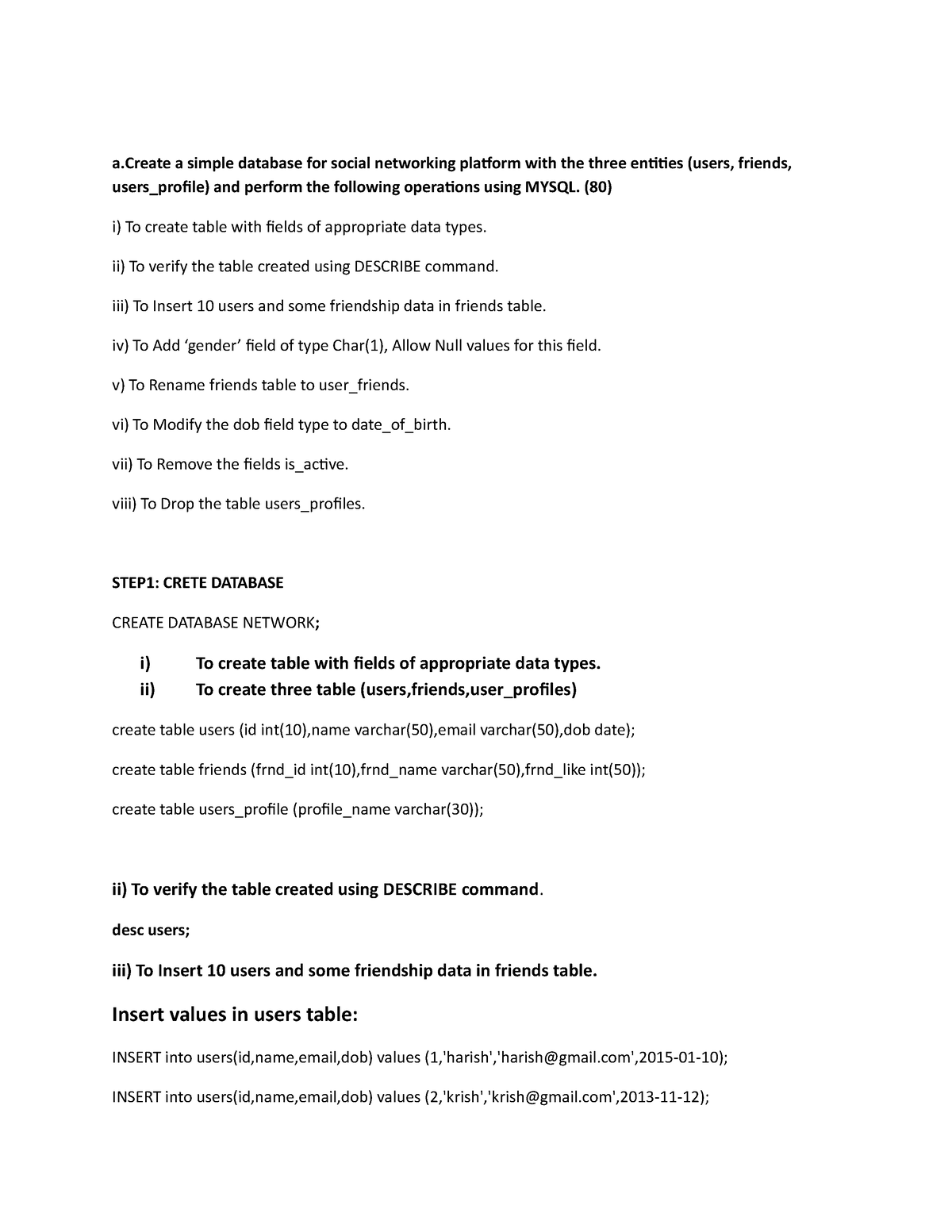 mqsql-table-create-use-to-practicals-a-a-simple-database-for-social