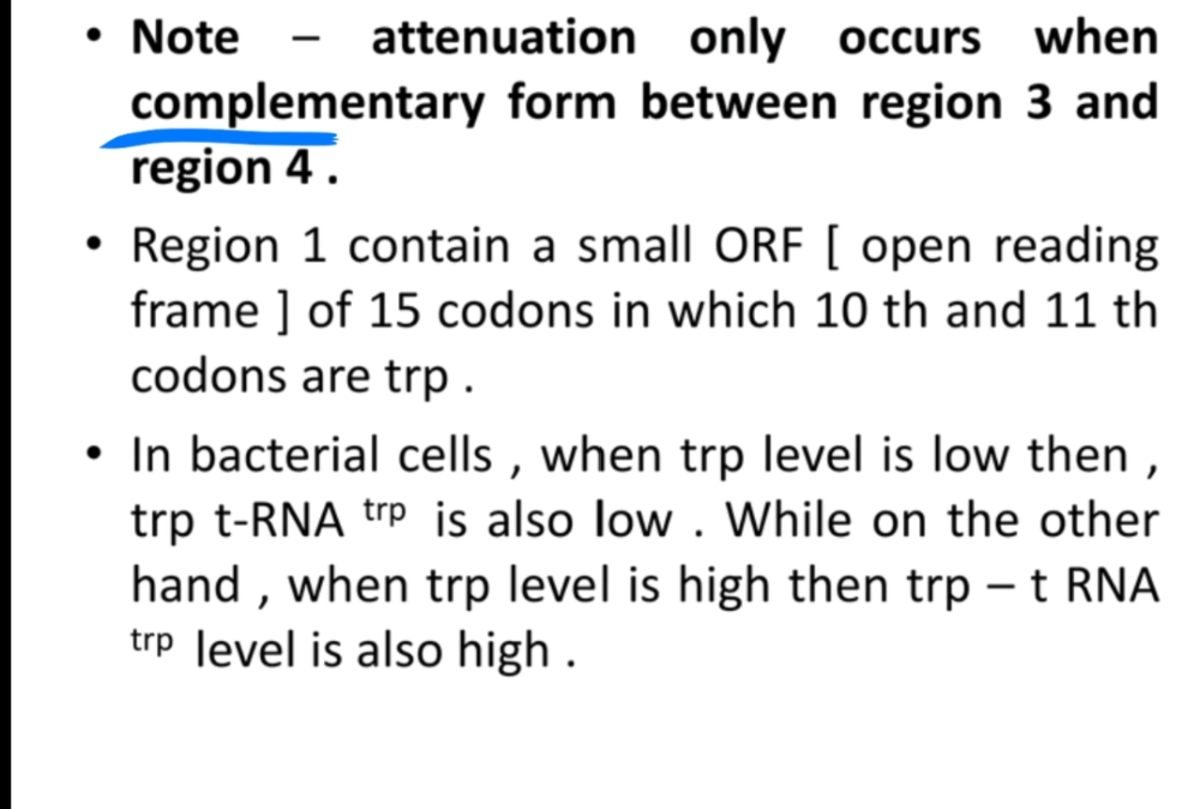 Trp operon Molecular biology Studocu