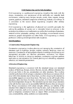 Module 3 Chapter 3 - Introduction To Civil Engineering - Studocu