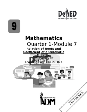 Math9 Quarter 1 Module 10 Final-V3-1 - Mathematics Quarter 1-Module 10 ...