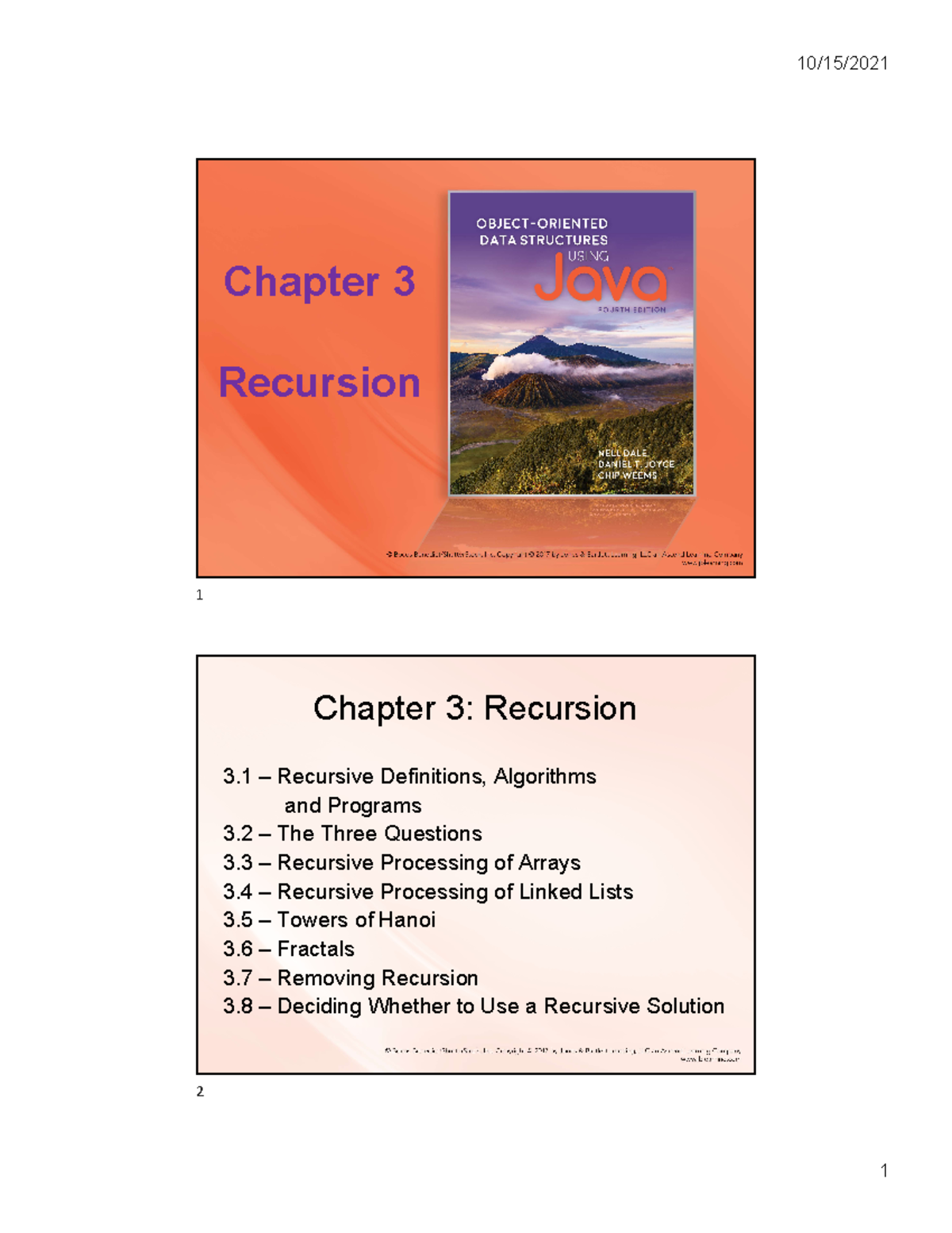 Ch3 - Recursion - RecursionChapter 33 – Recursive Definitions ...