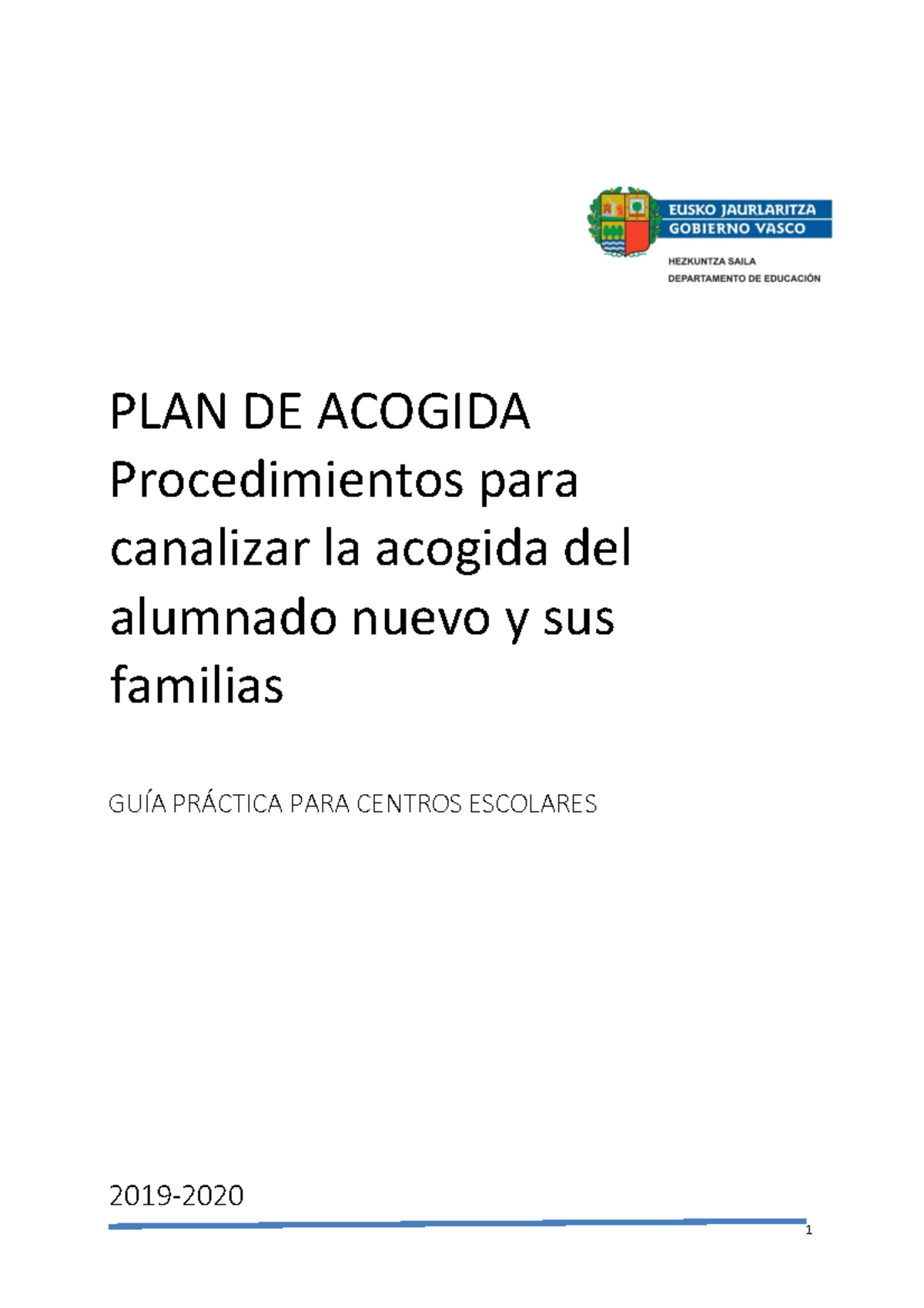 Pla D'acollida Per Alumnat Nouvingut - PLAN DE ACOGIDA Procedimientos ...