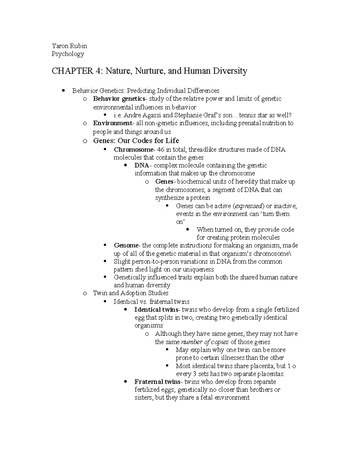Psych 111 Chapter 4 and Sex, Math, and Scientific Achievement Notes ...