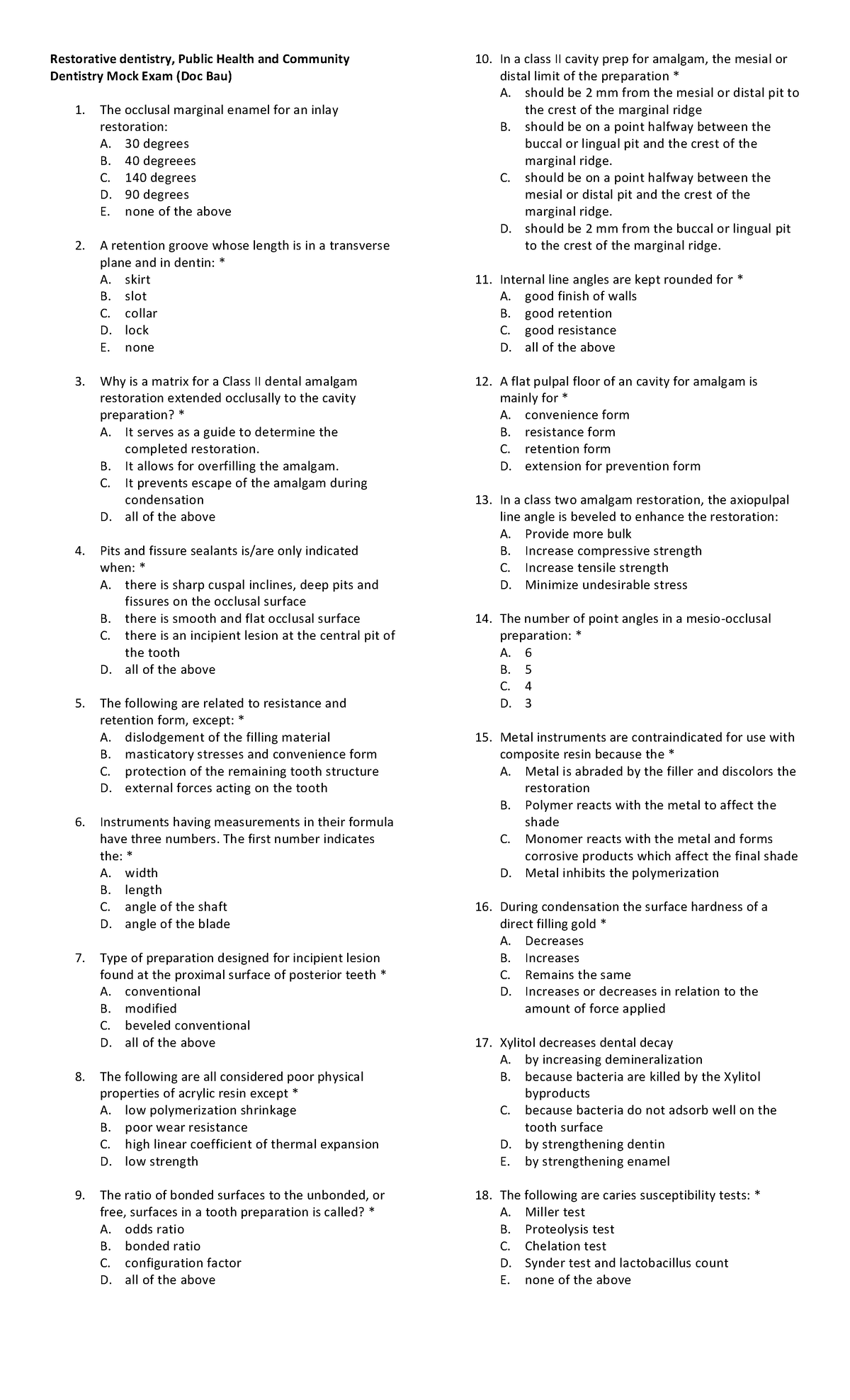 restorative-dentistry-mock-exam-restorative-dentistry-public-health