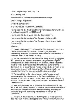 Overview UK competition law - You should read this at the start of any ...