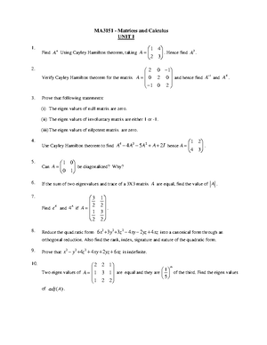 MA3151 FOS - PART-A - Qns alone - MA3151-UNIT- 3 – FUNCTIONS OF SEVERAL ...