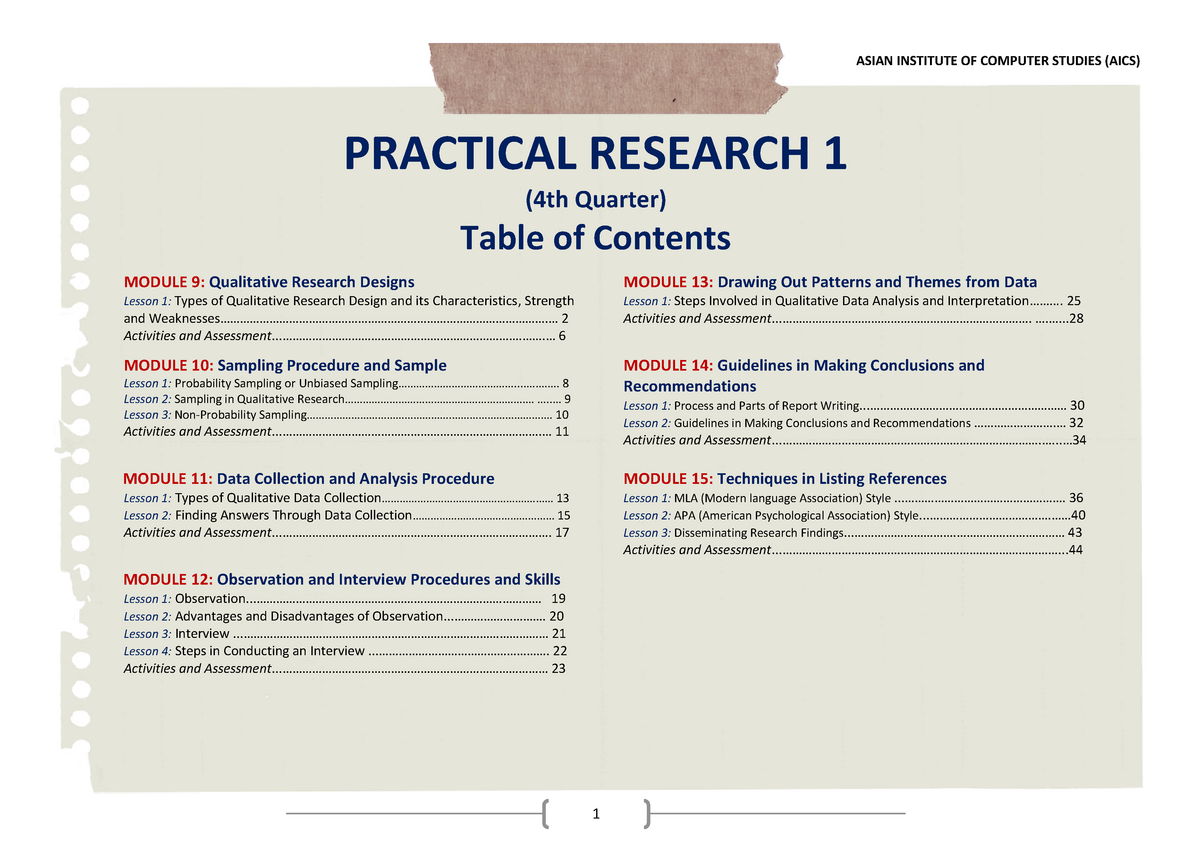 practical research 1 quarter 3 module 13 literature review